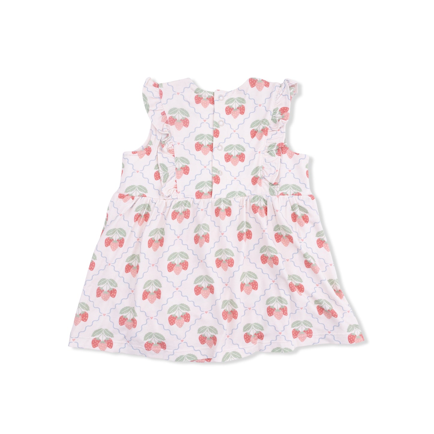Sweet Strawberries - Ruffle Bodysuit Dress
