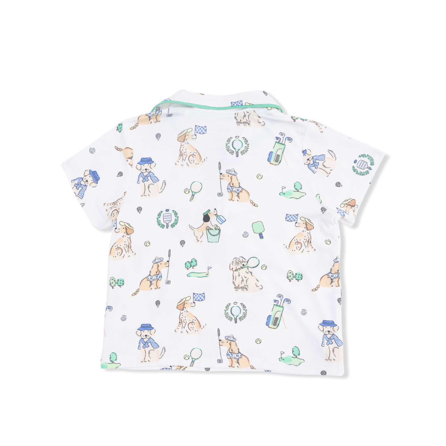 Country Club Dogs Neutral - Polo with Casual Short & Bucket Hat-Angel Dear