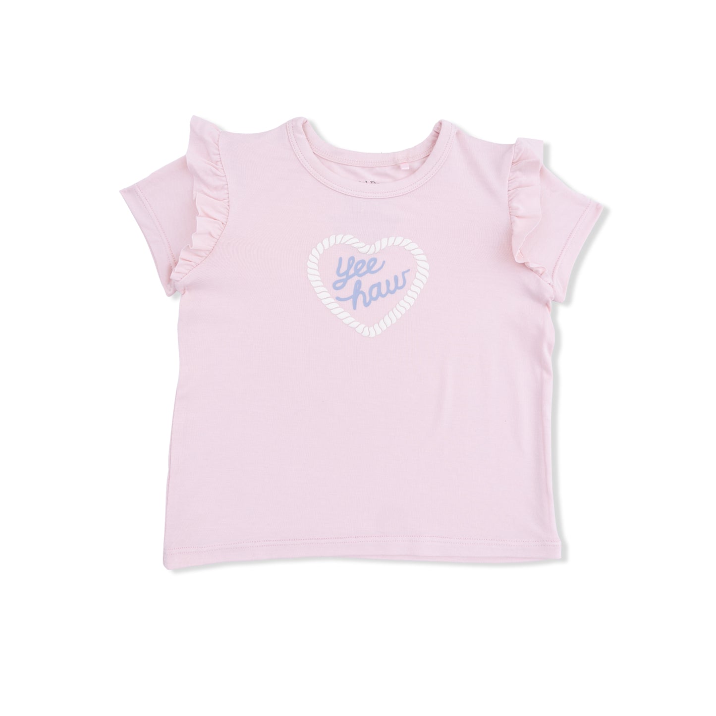 Yee Haw Cowgirl - Ruffle Tee-Angel Dear