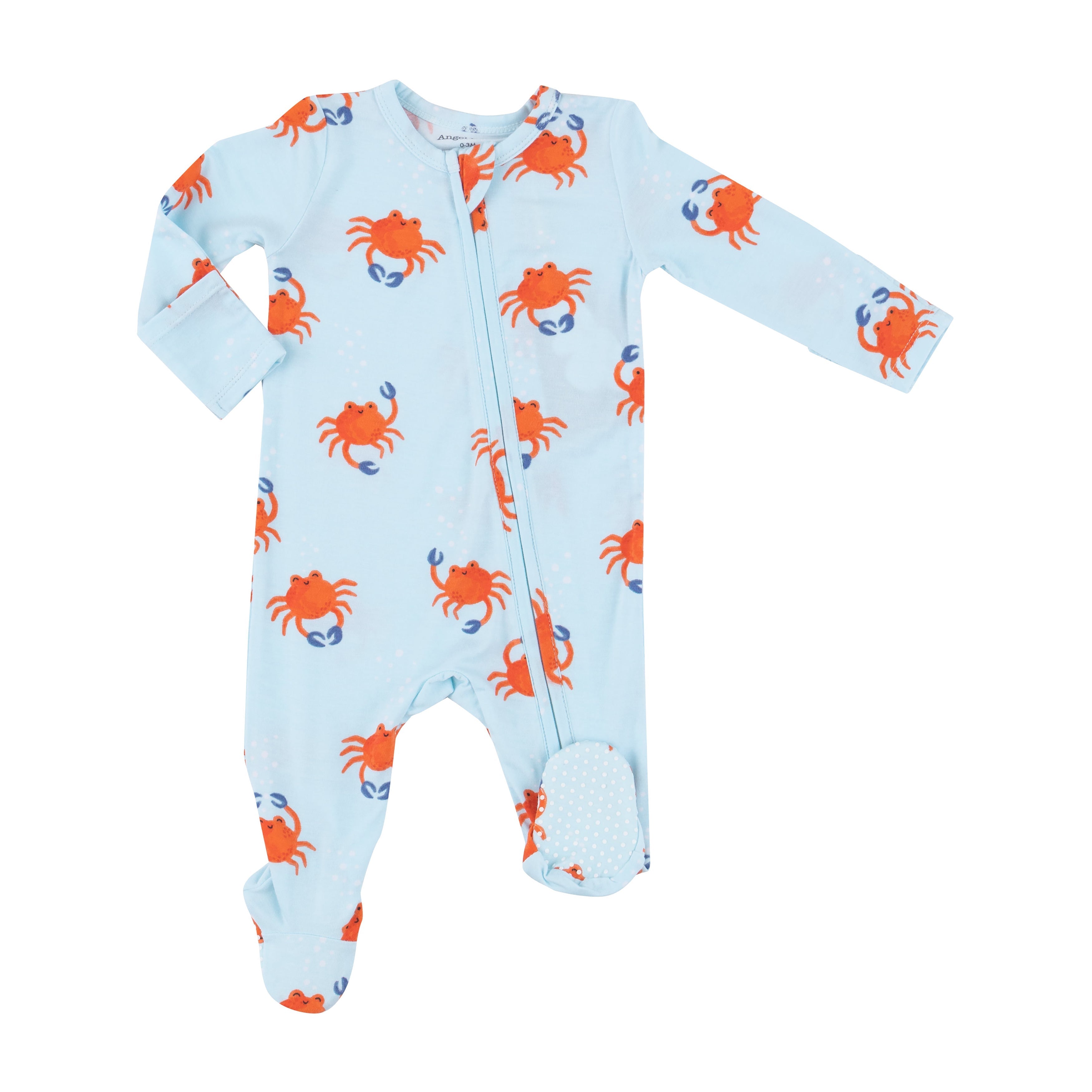 2 Way Zipper Footie Crabby Cuties Angel Dear