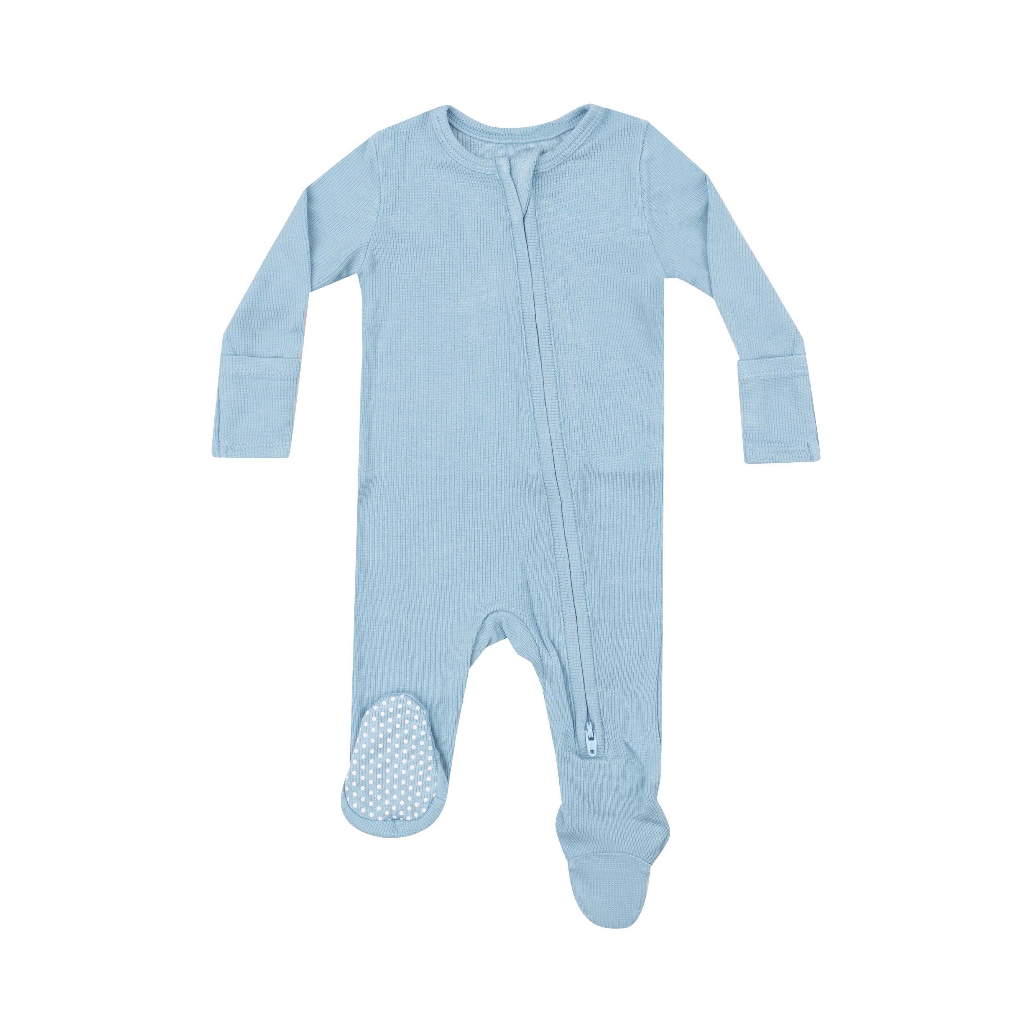2 Way Zipper Footie Dream Blue Rib Angel Dear