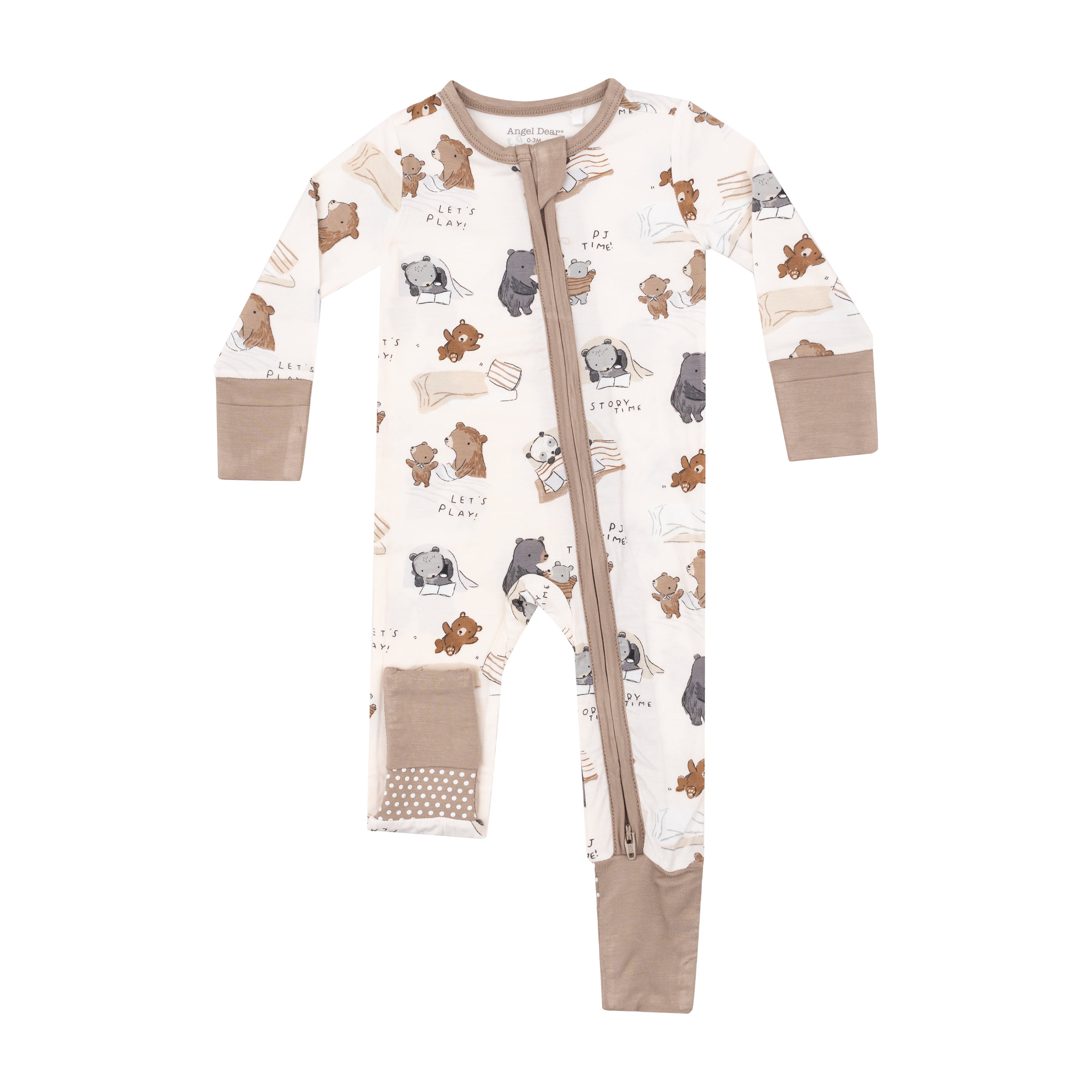 2 Way Zipper Romper Sleepytime Bears Angel Dear