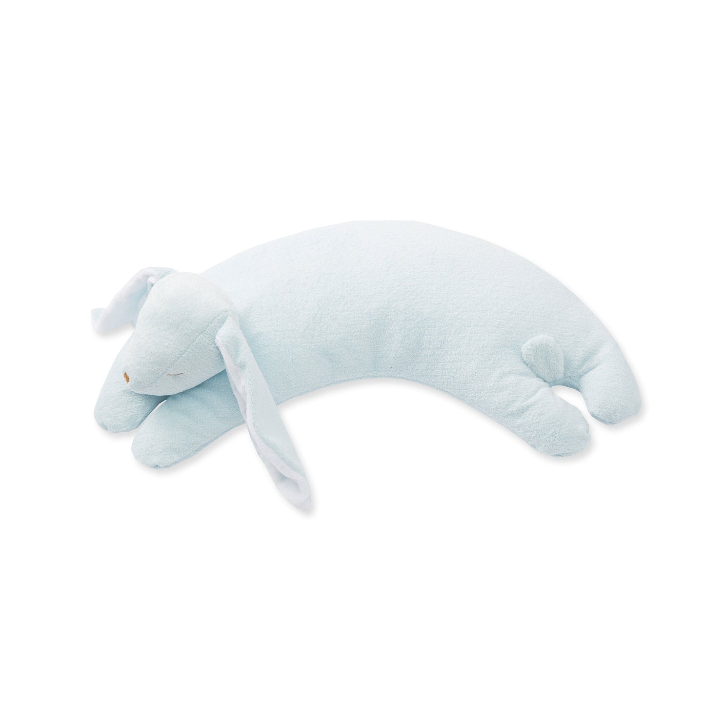 Curved Pillow - Blue Bunny