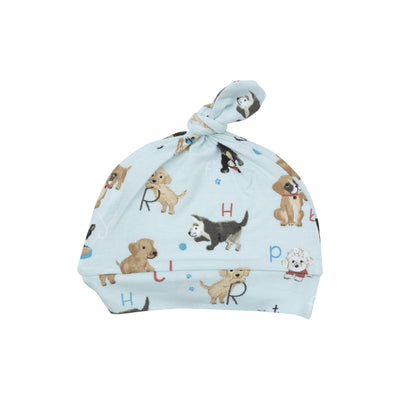 Knotted Hat - Puppy Alphabet Blue - Angel Dear