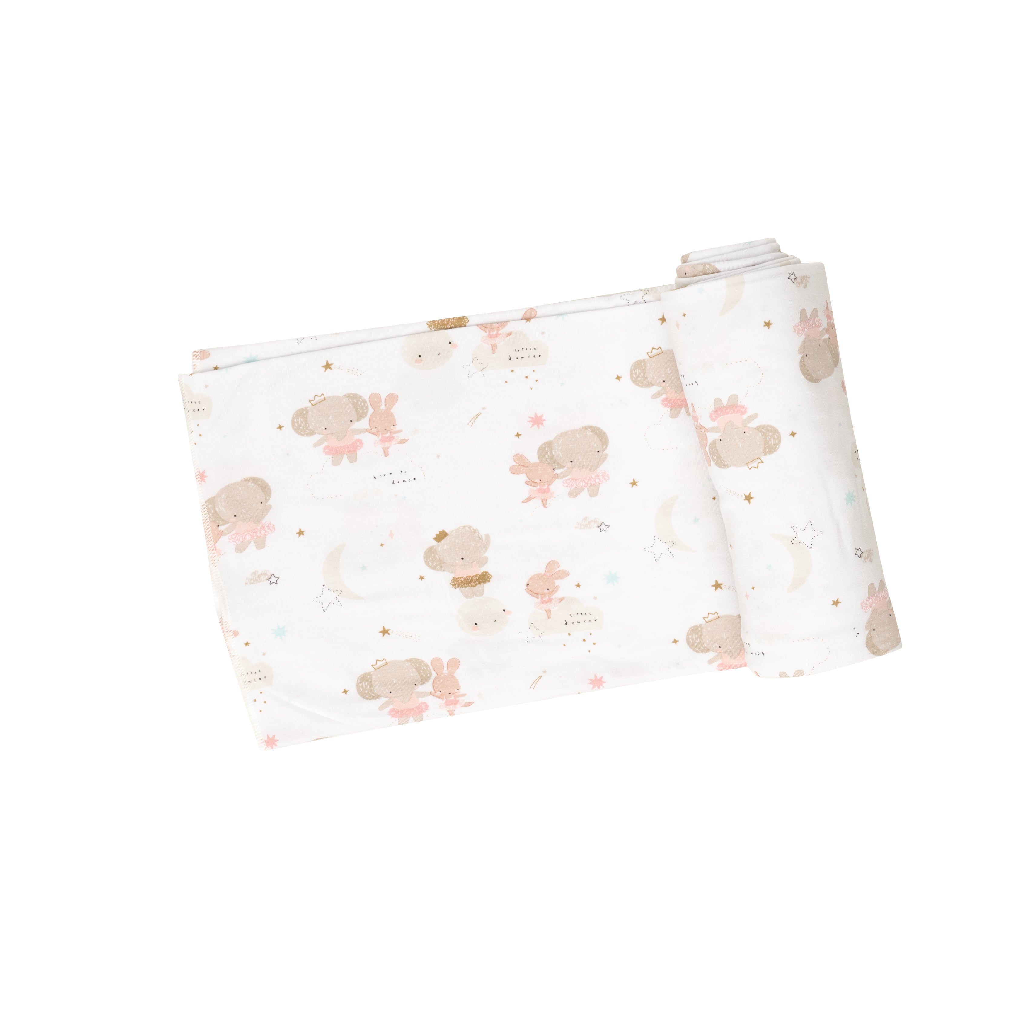 Swaddle Blanket Elephant + Bunny Ballerinas Angel Dear