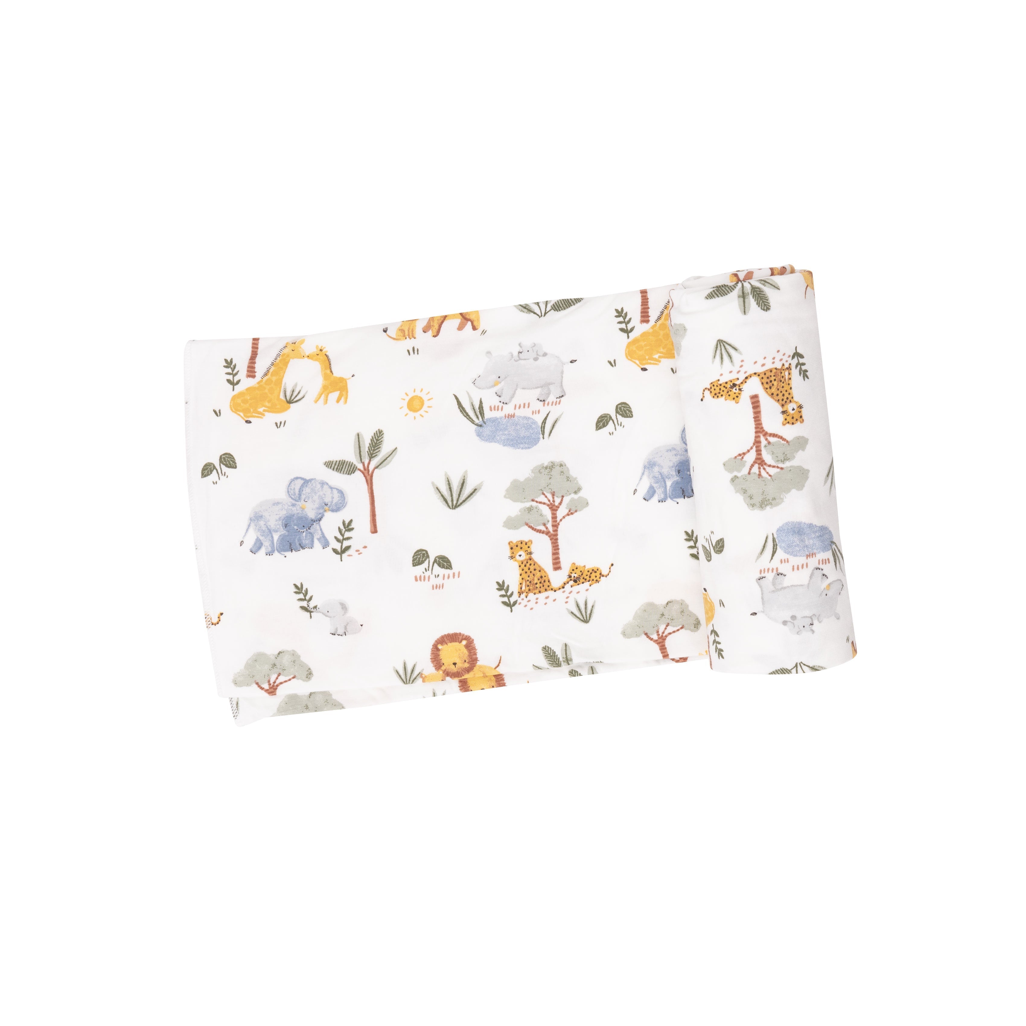 Swaddle Blanket Painted Safari Animals Angel Dear
