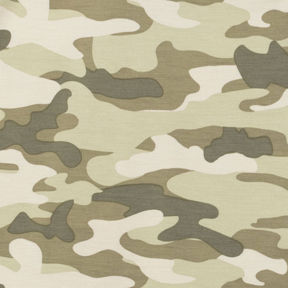 Camo French Terry - Zip Neck Romper