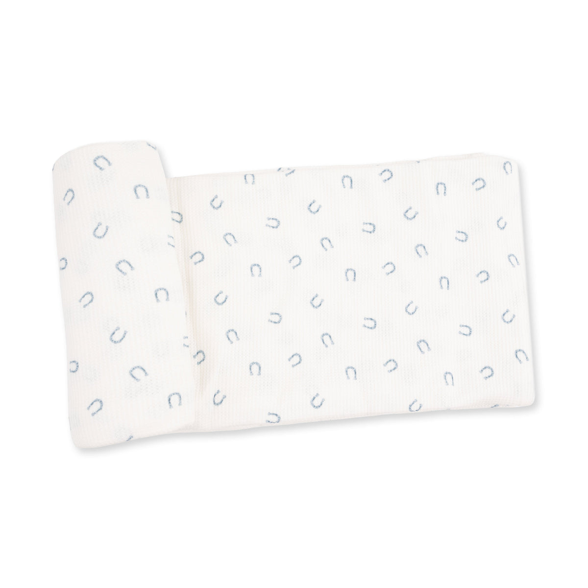 Little Horseshoes Blue - Swaddle Blanket