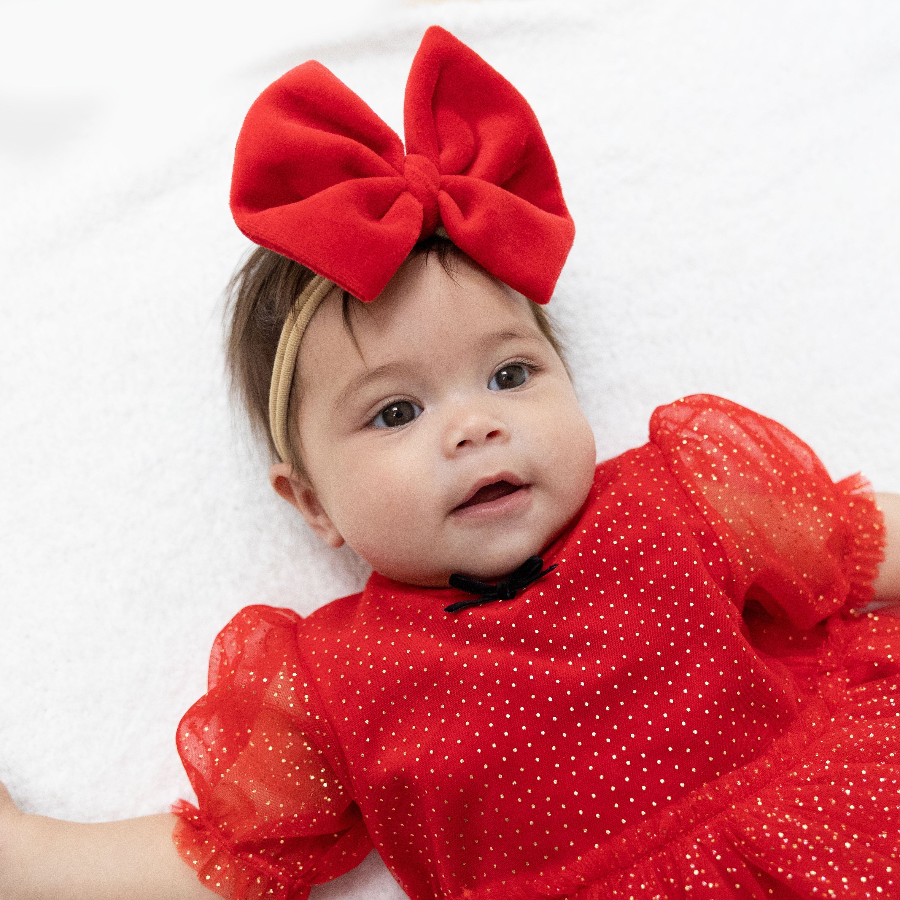 First Christmas - Bow on Headband