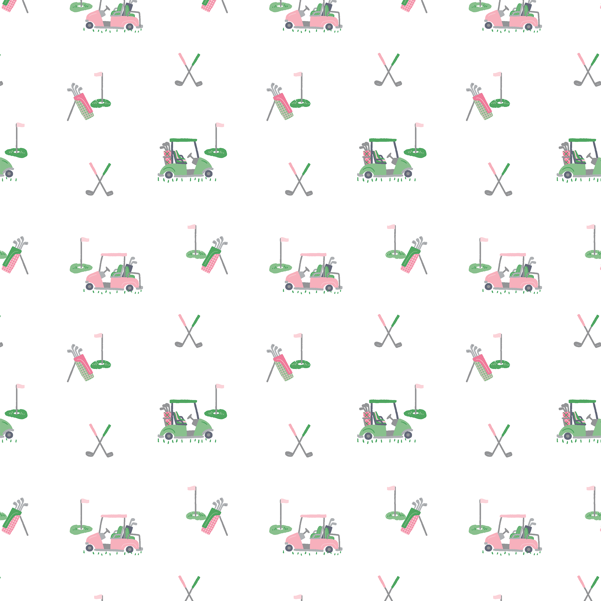 <!--FW25--> Baby Golf Carts - Pink