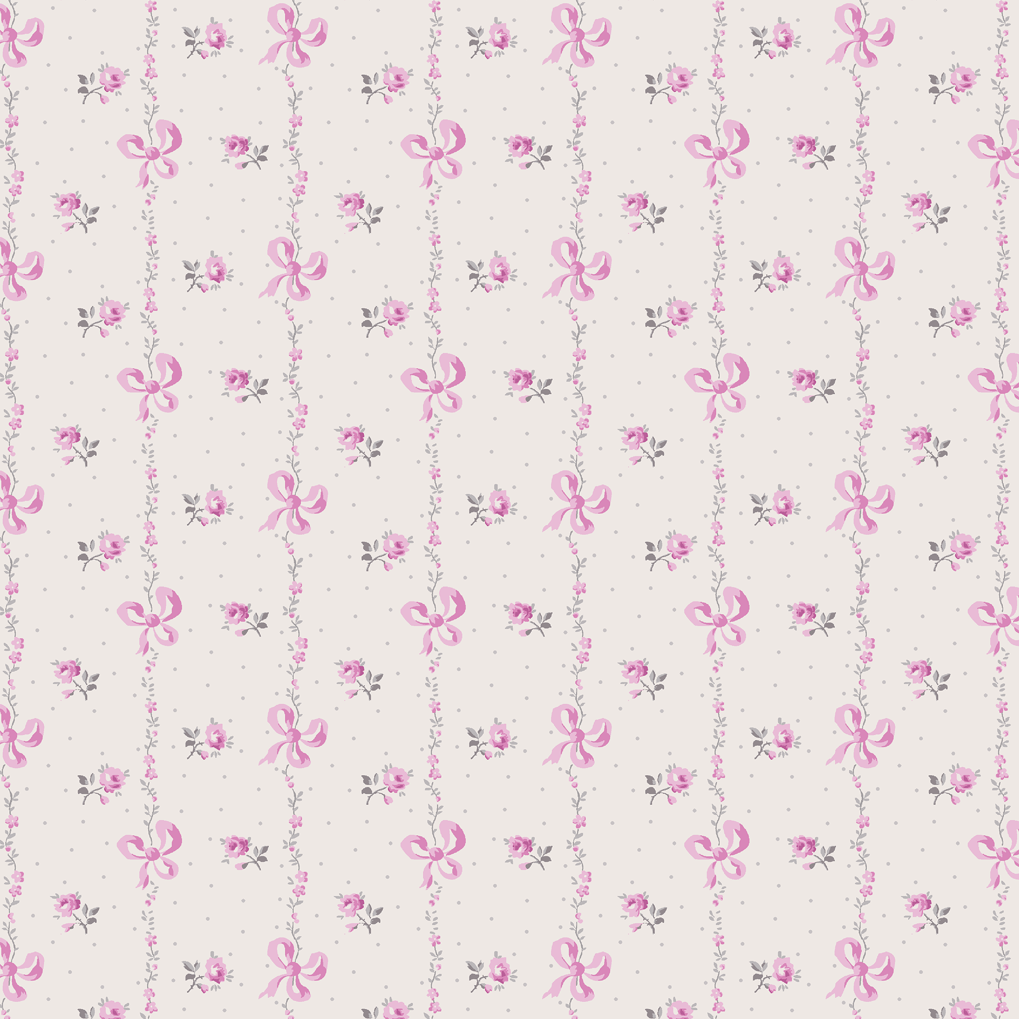 <!--FW25--> Dainty Buds and Bows Stripe