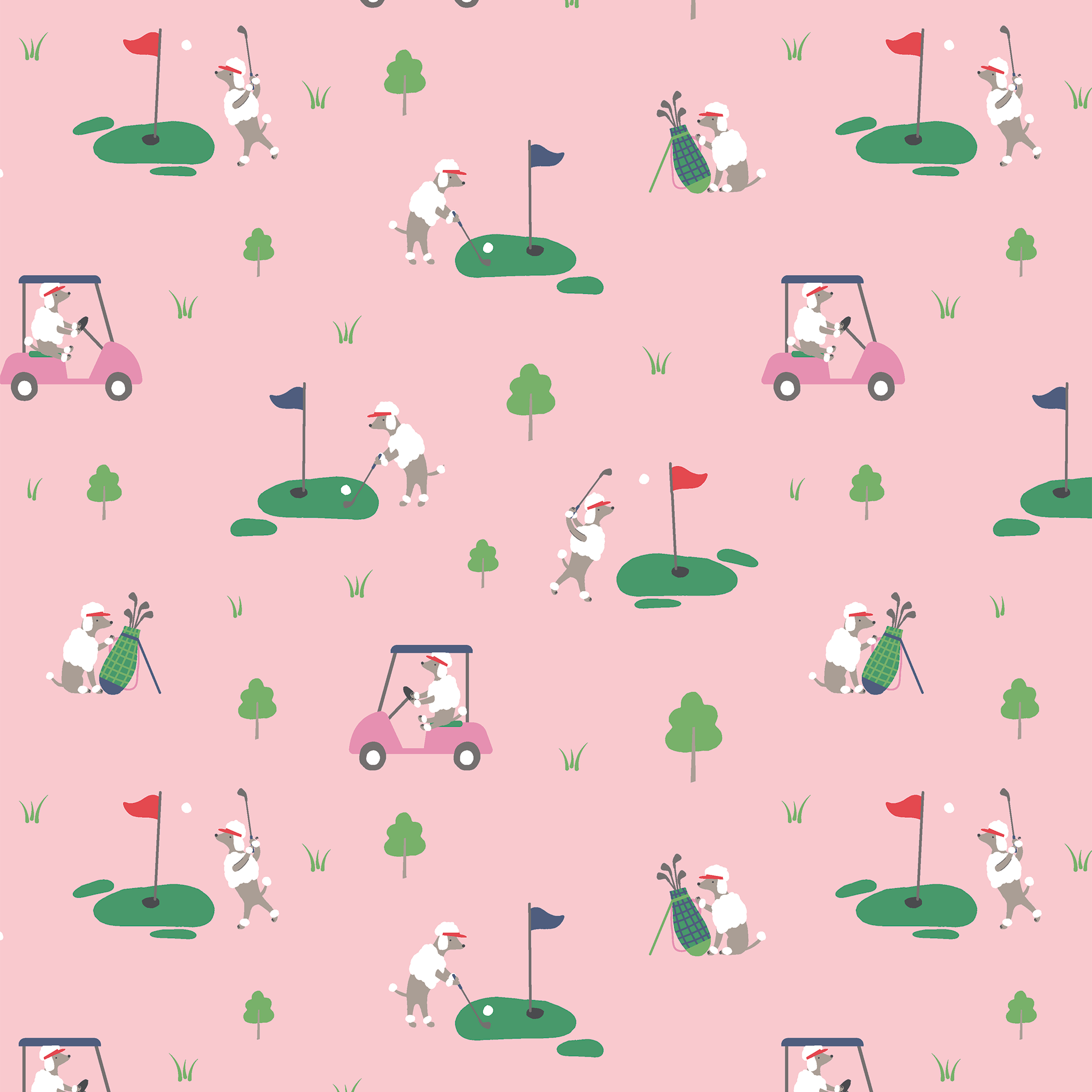 <!--FW25--> Dog Gone Golf Pink