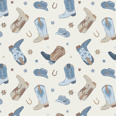 FW24 Country & Western - Cowboy Boots Blue