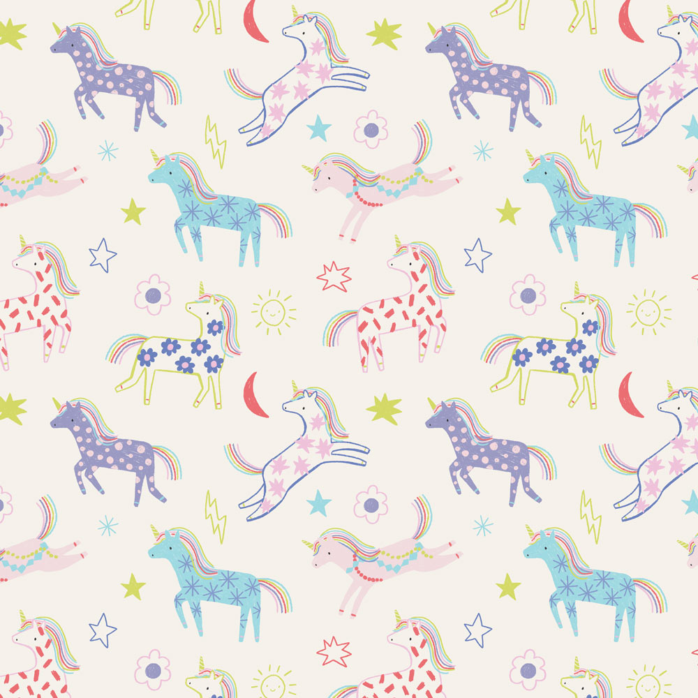 FW24 FRENCH TERRY - FUN UNICORNS – Angel Dear