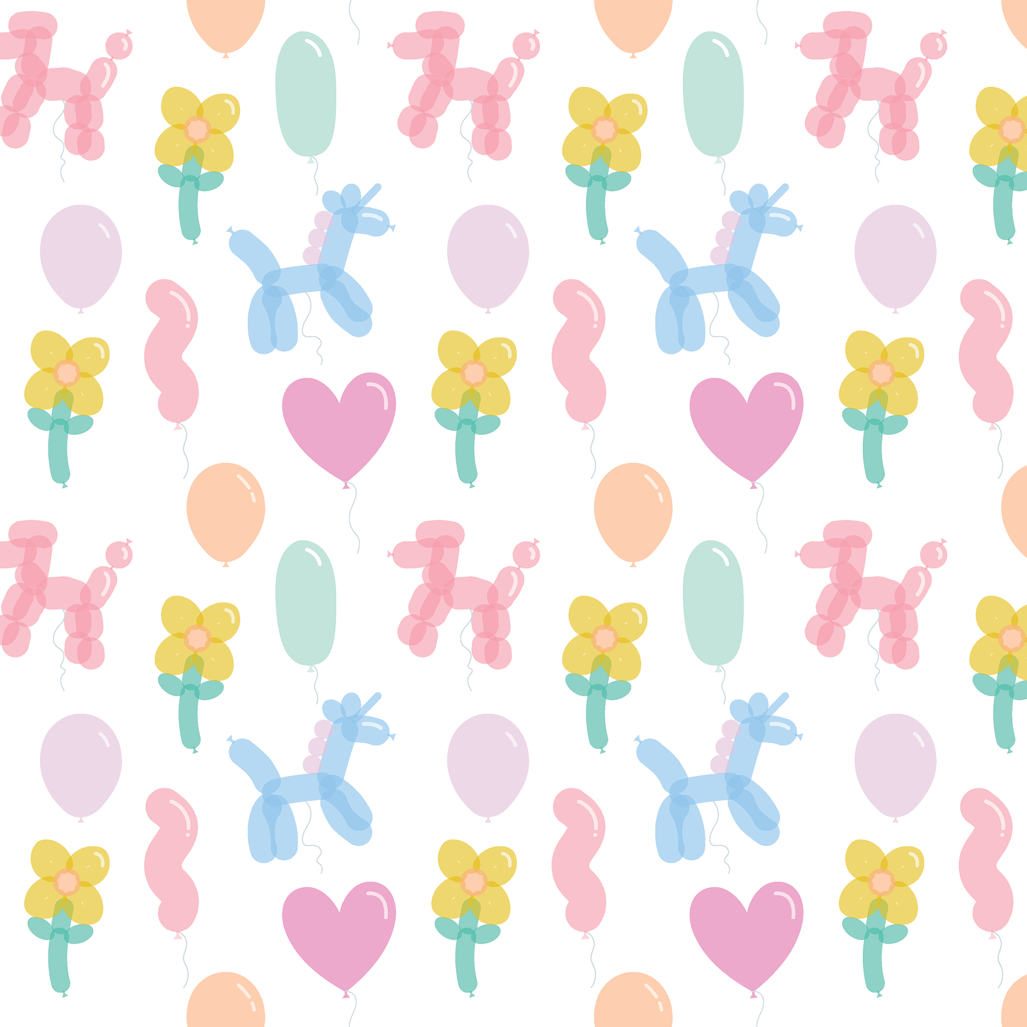 Balloon Animals - Pink