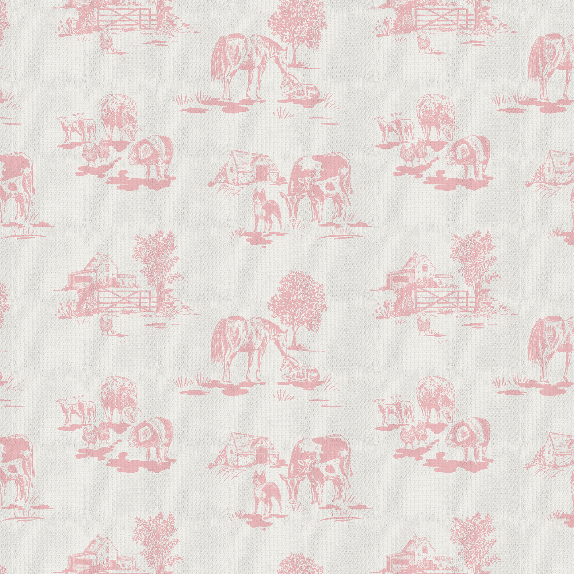<!--FW25-->  Farm Toile Pink