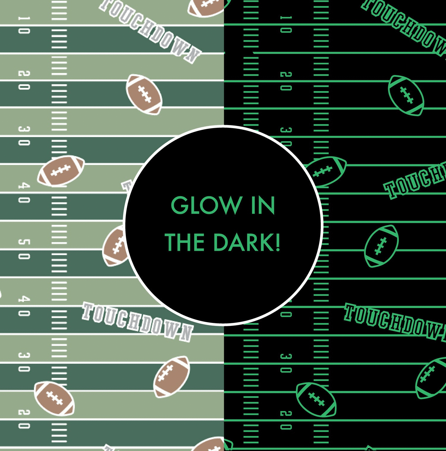 <!--FW25--> Football Field - Glow in the Dark