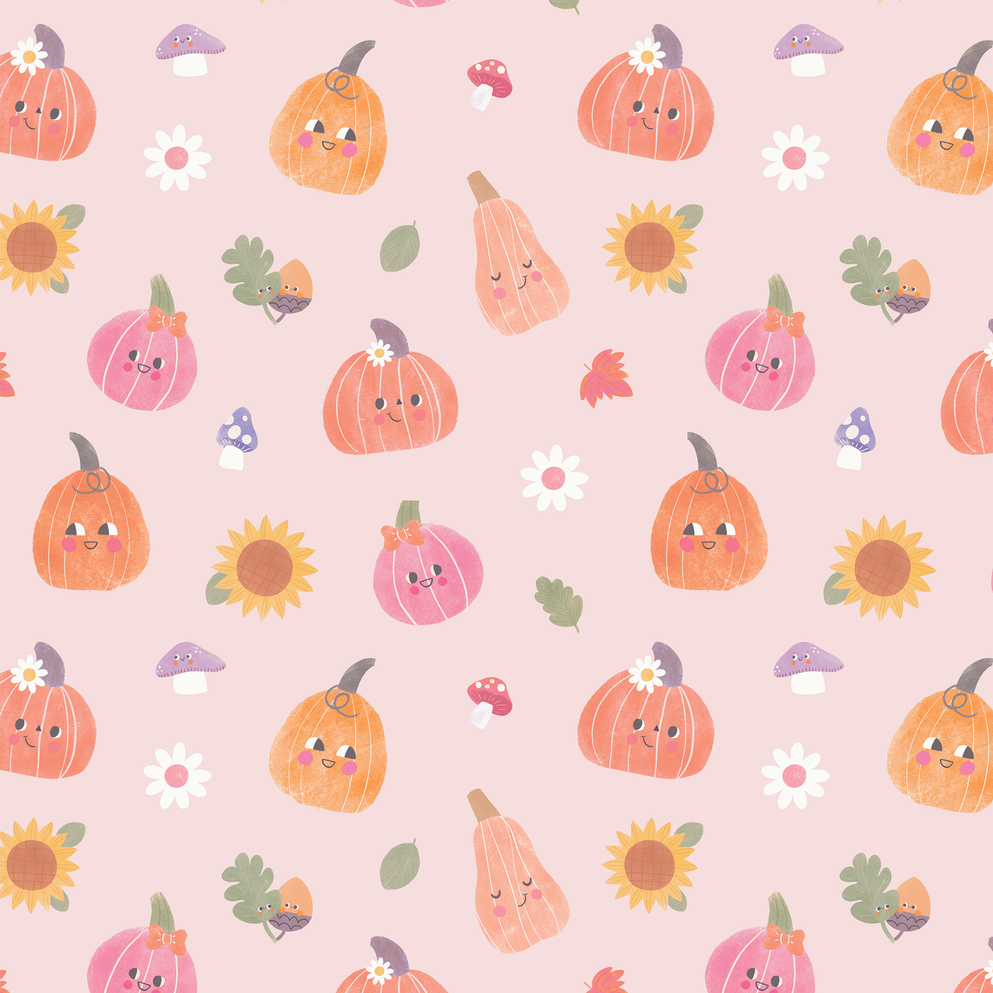 <!--FW25--> Autumn Pumpkins - Pink