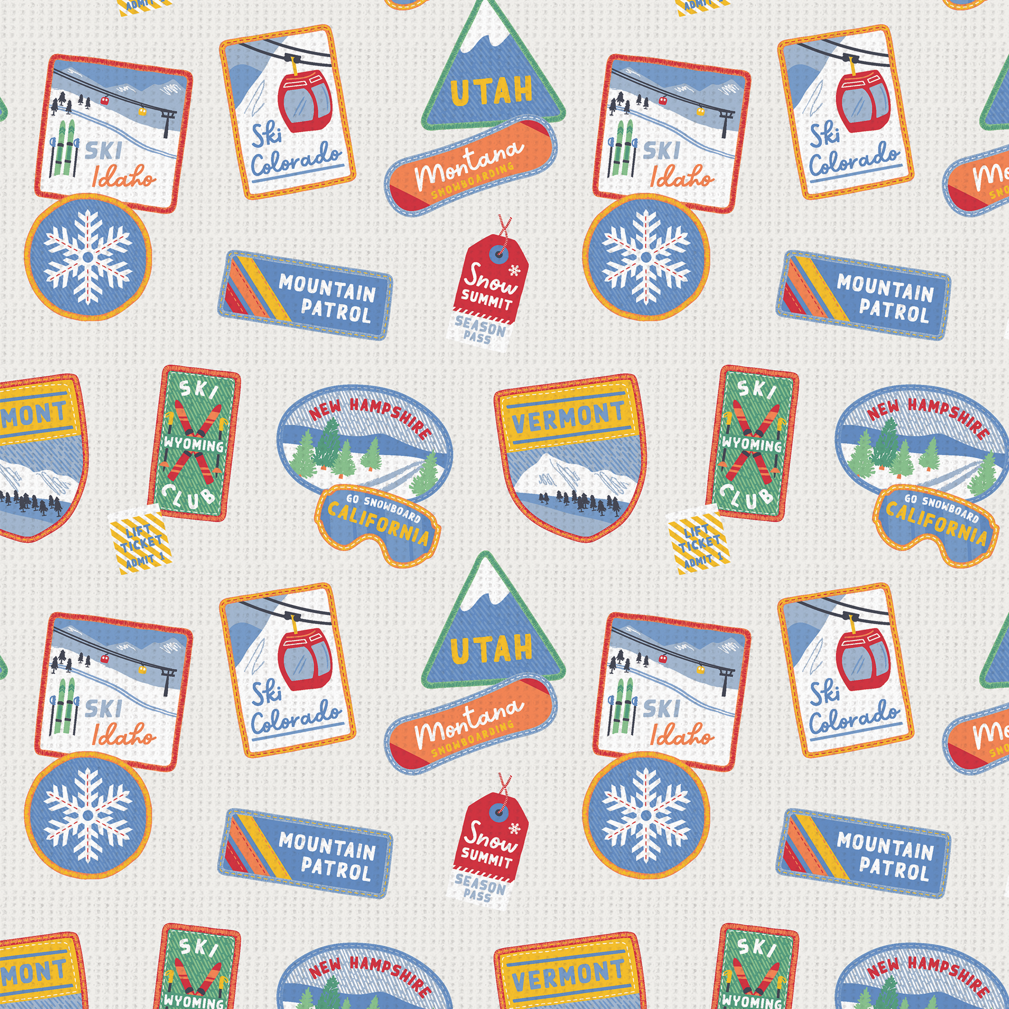 <!--FW25--> Vintage State Snow Sport Patches