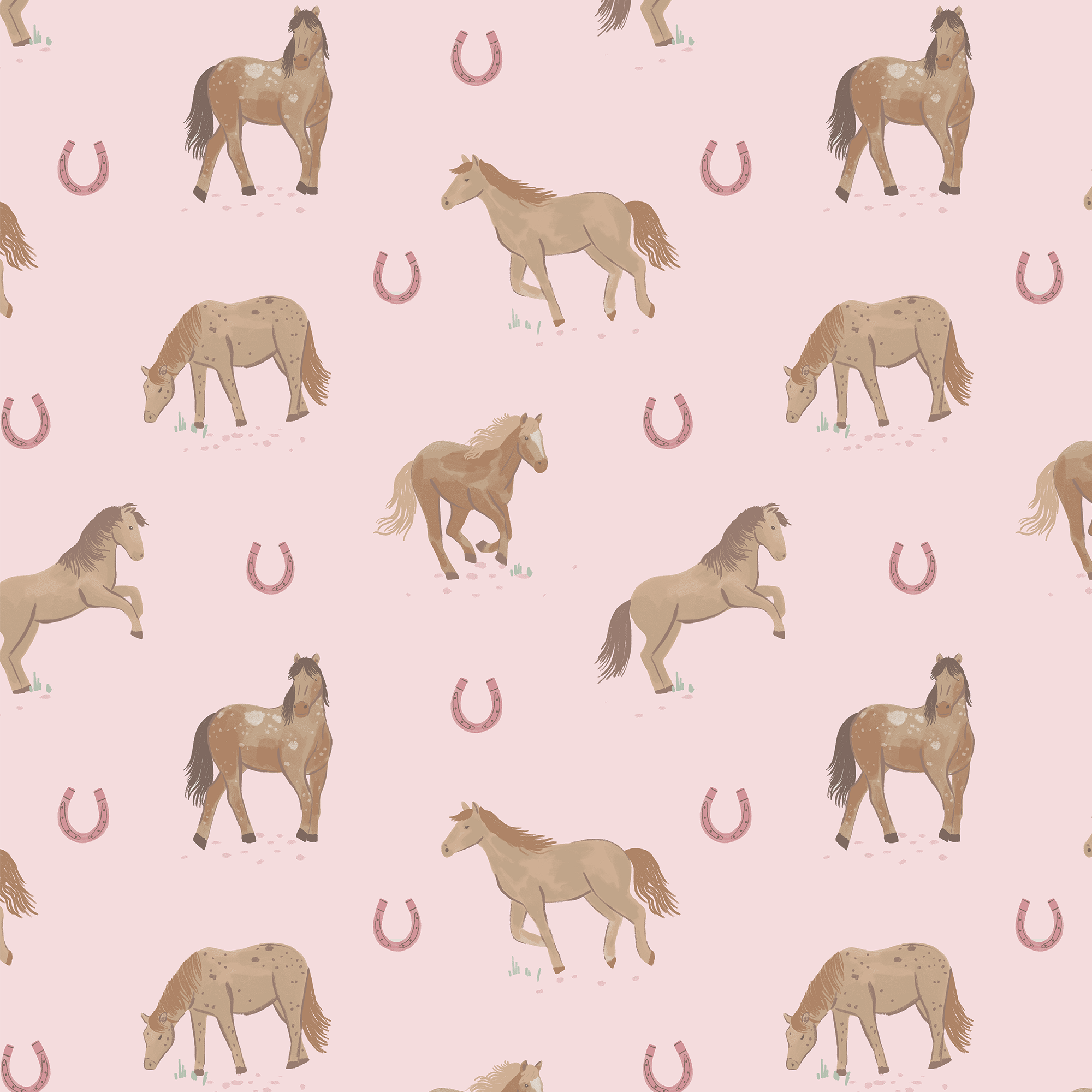 <!--FW25--> Horses Pink