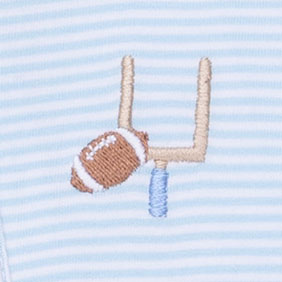 <!--FW26-->Football Blue Micro Stripe