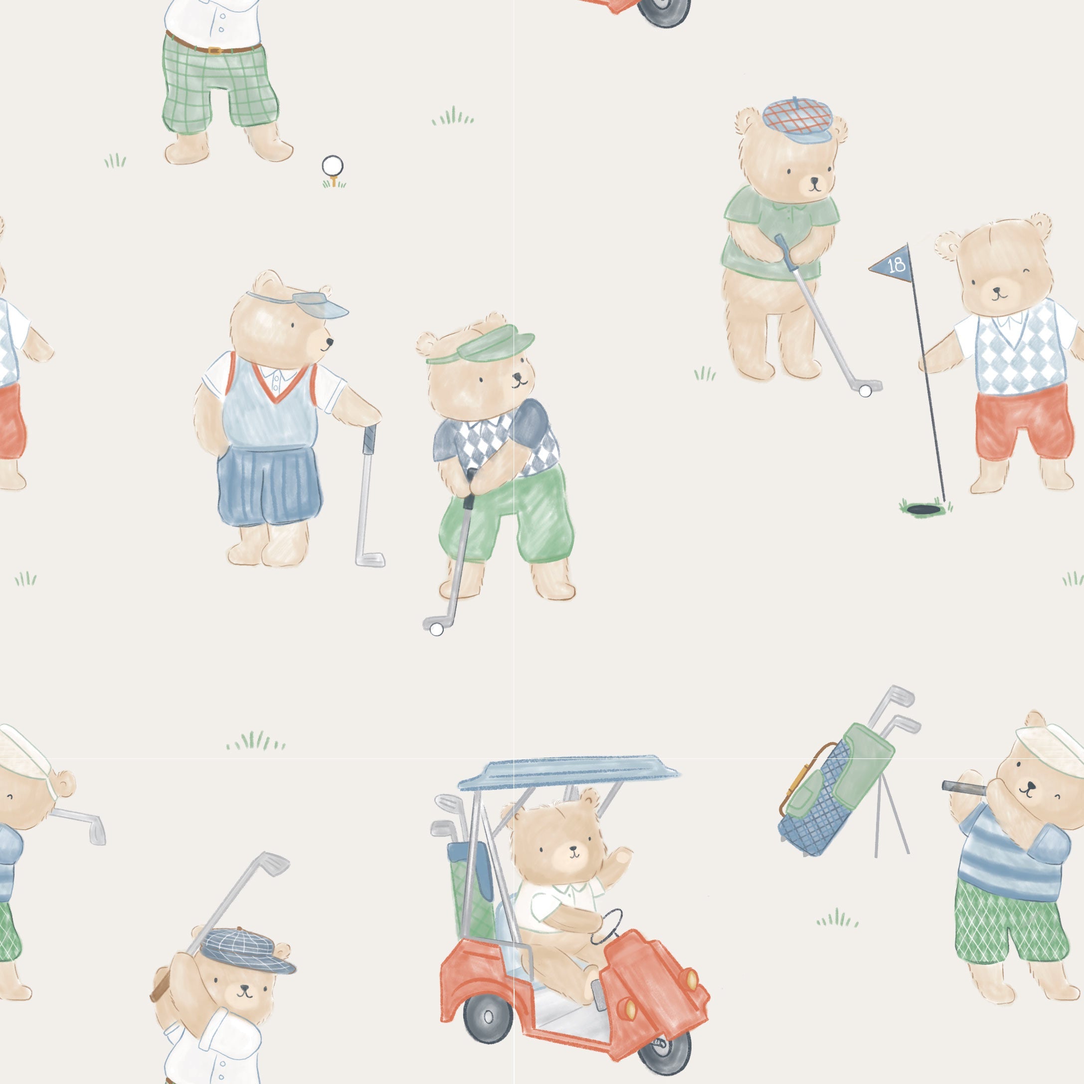 <!--SS26-->Golfing Teddy Bears