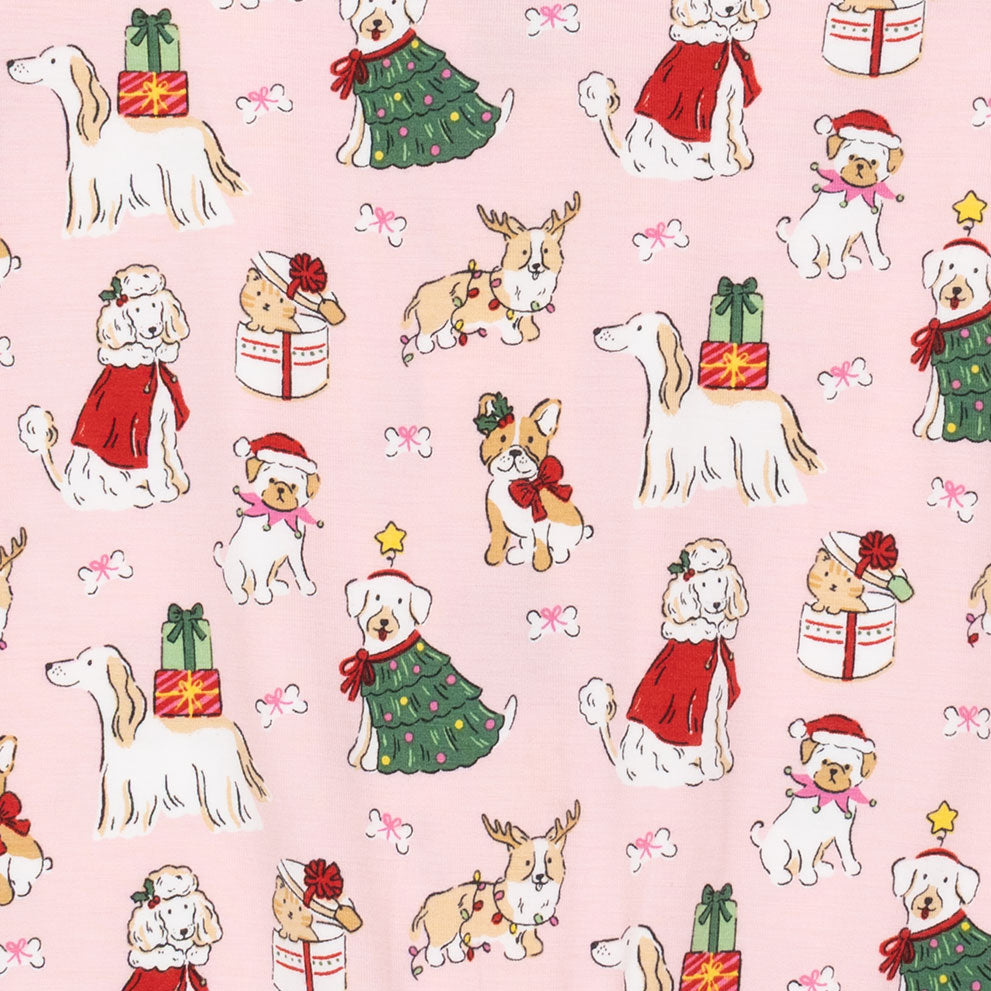 <!--FW26-->Christmas Dogs Pink