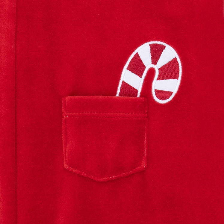 <!--FW26-->Velour Holiday Red