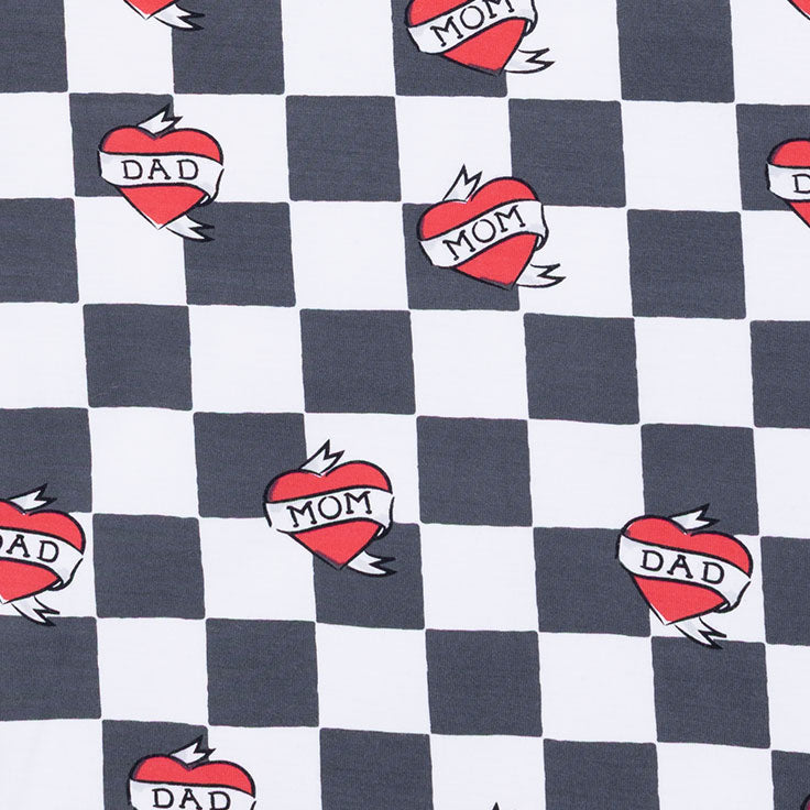 <!--FW26-->Heart Tattoo Check Black