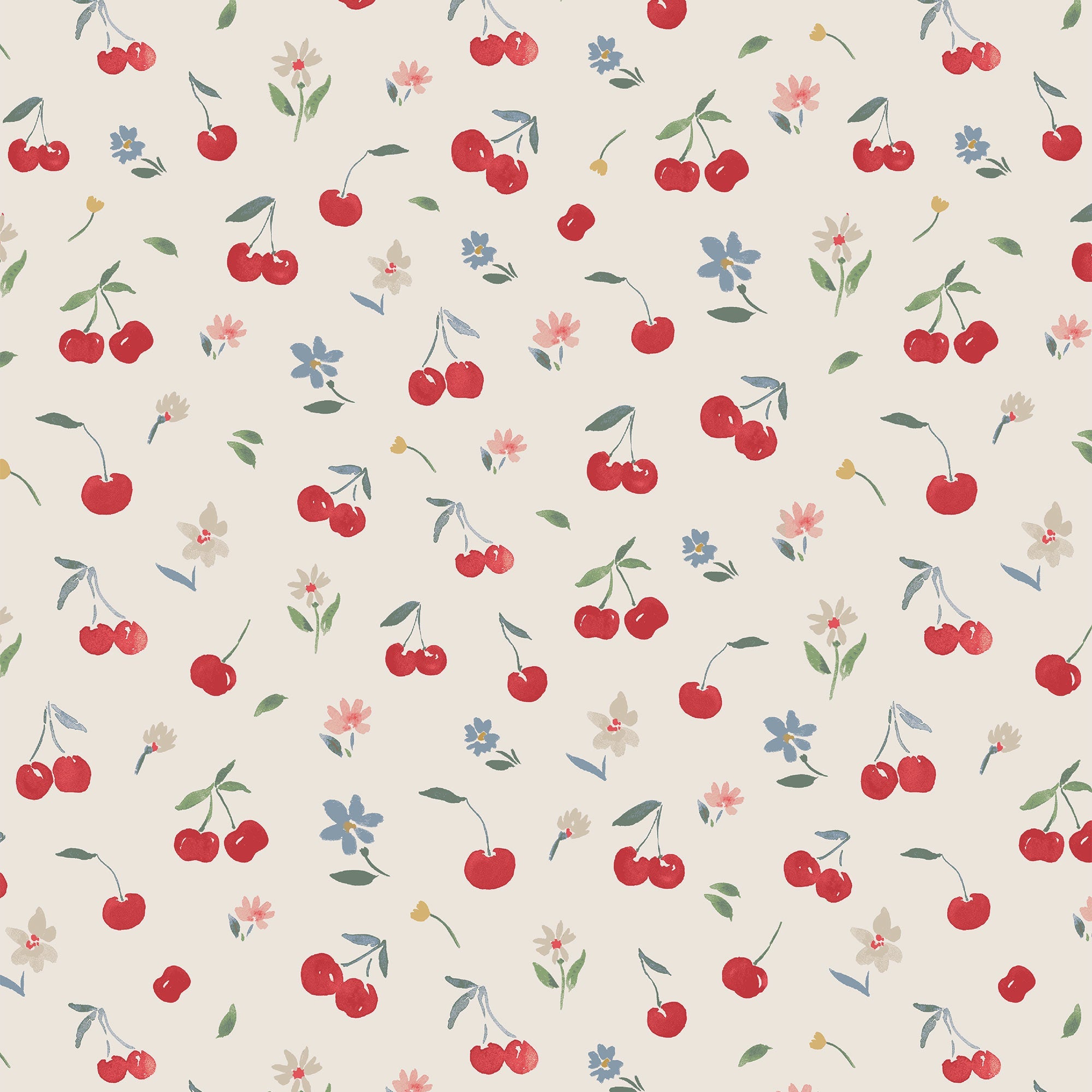 <!--SS25--> Watercolor Cherries + Gingham