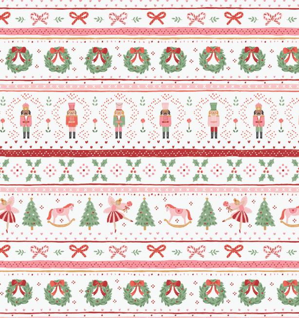 <!--FW25--> Sugar Plum Fairy - Nutcracker Fair Isle - Pink
