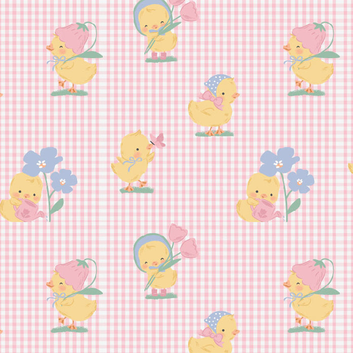 <!--SS26-->Vintage Spring Ducklings Pink