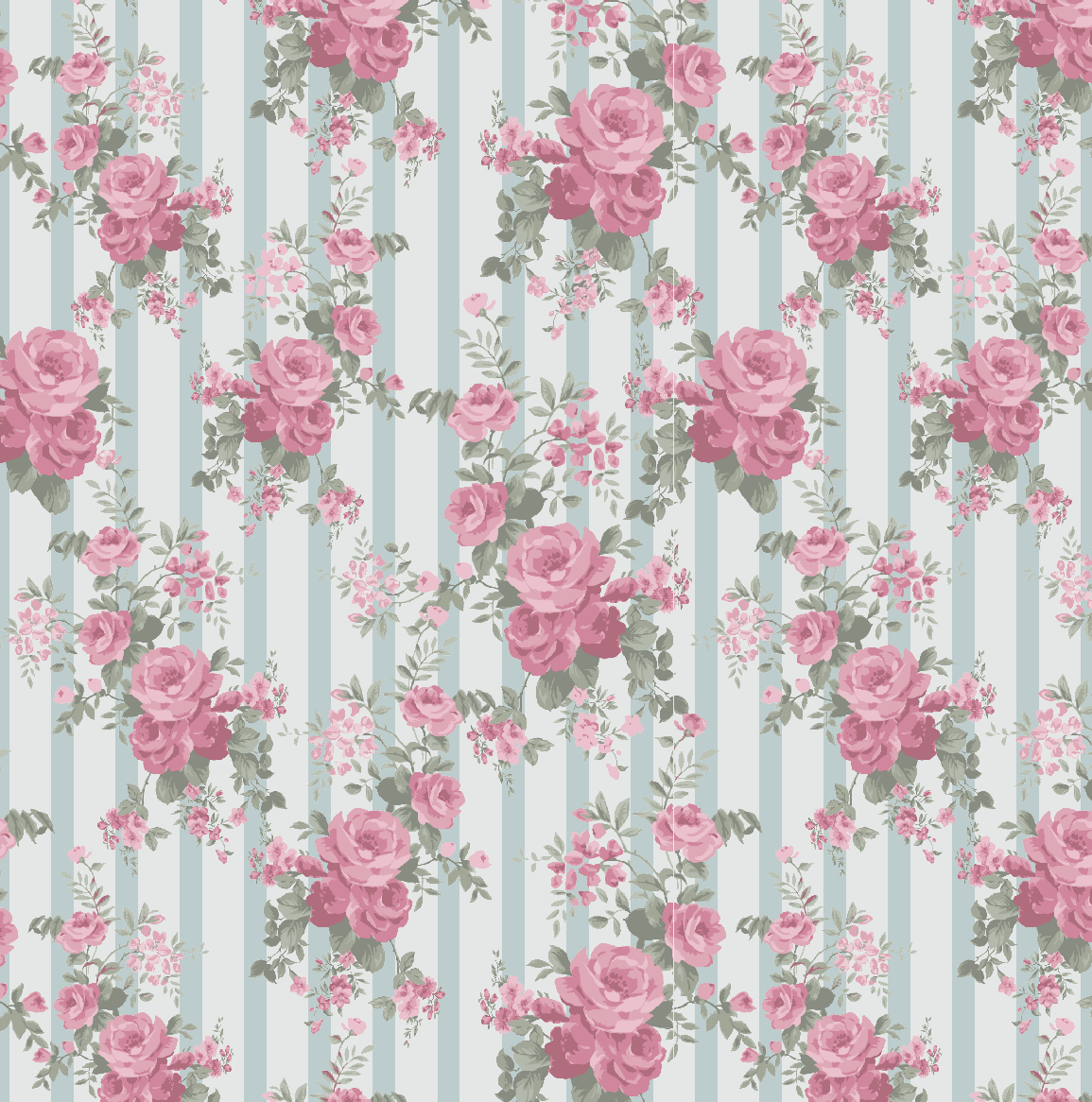 <!--SS26-->Cabbage Rose Stripe