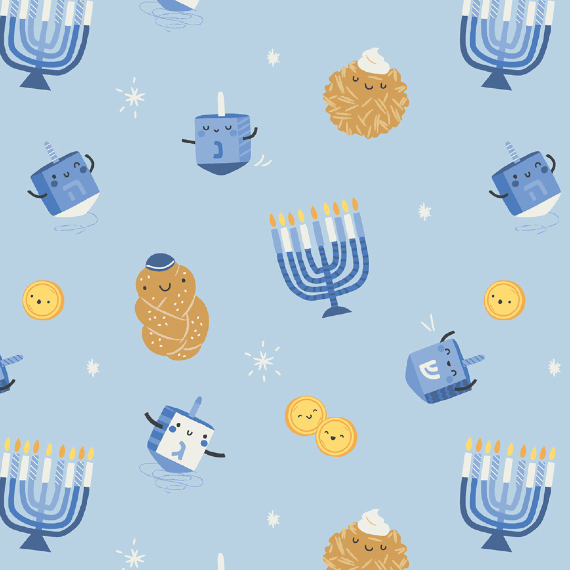 <!--FW25--> Hanukkah Blue