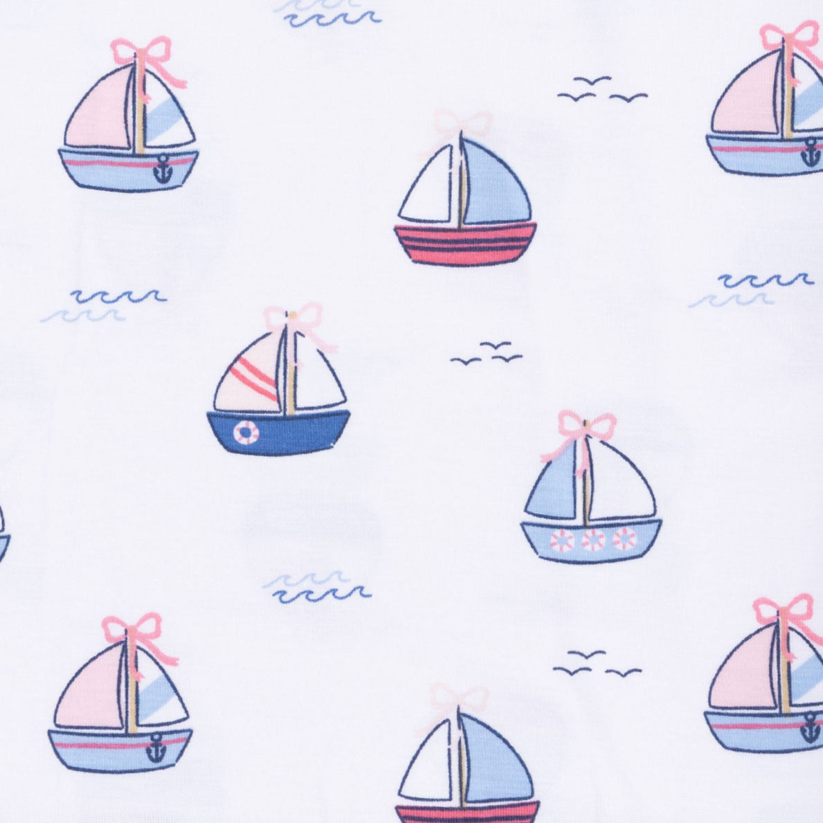 Bubbly Sailboats Pink – Angel Dear
