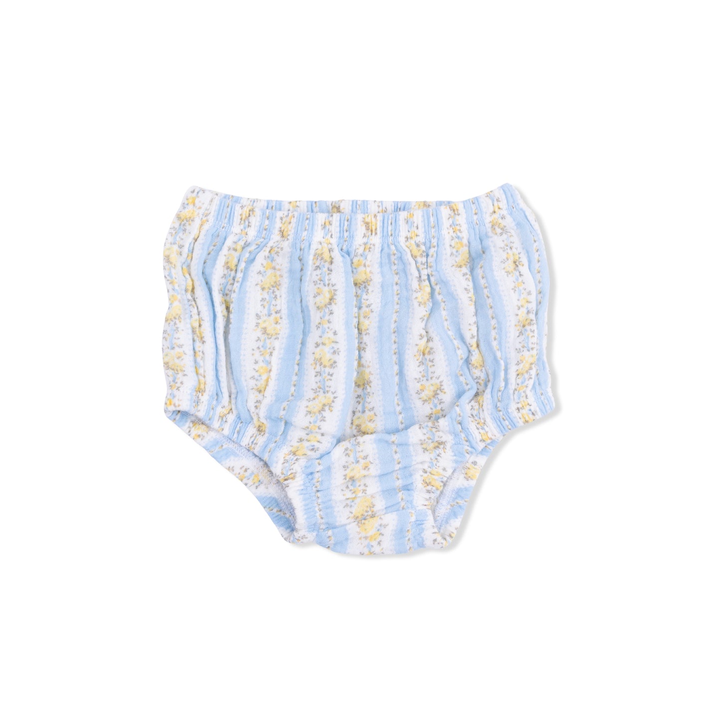 Odalys Floral Stripe - Puff Sleeve Dress with Bloomer-Angel Dear