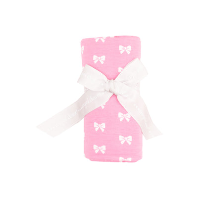 Swaddle Blanket - Pink Bows