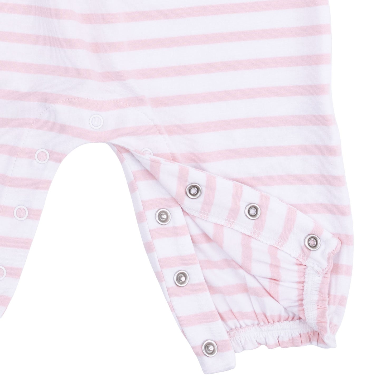 Football Dot and Stripe - Ruffle Sleeve Snap Romper