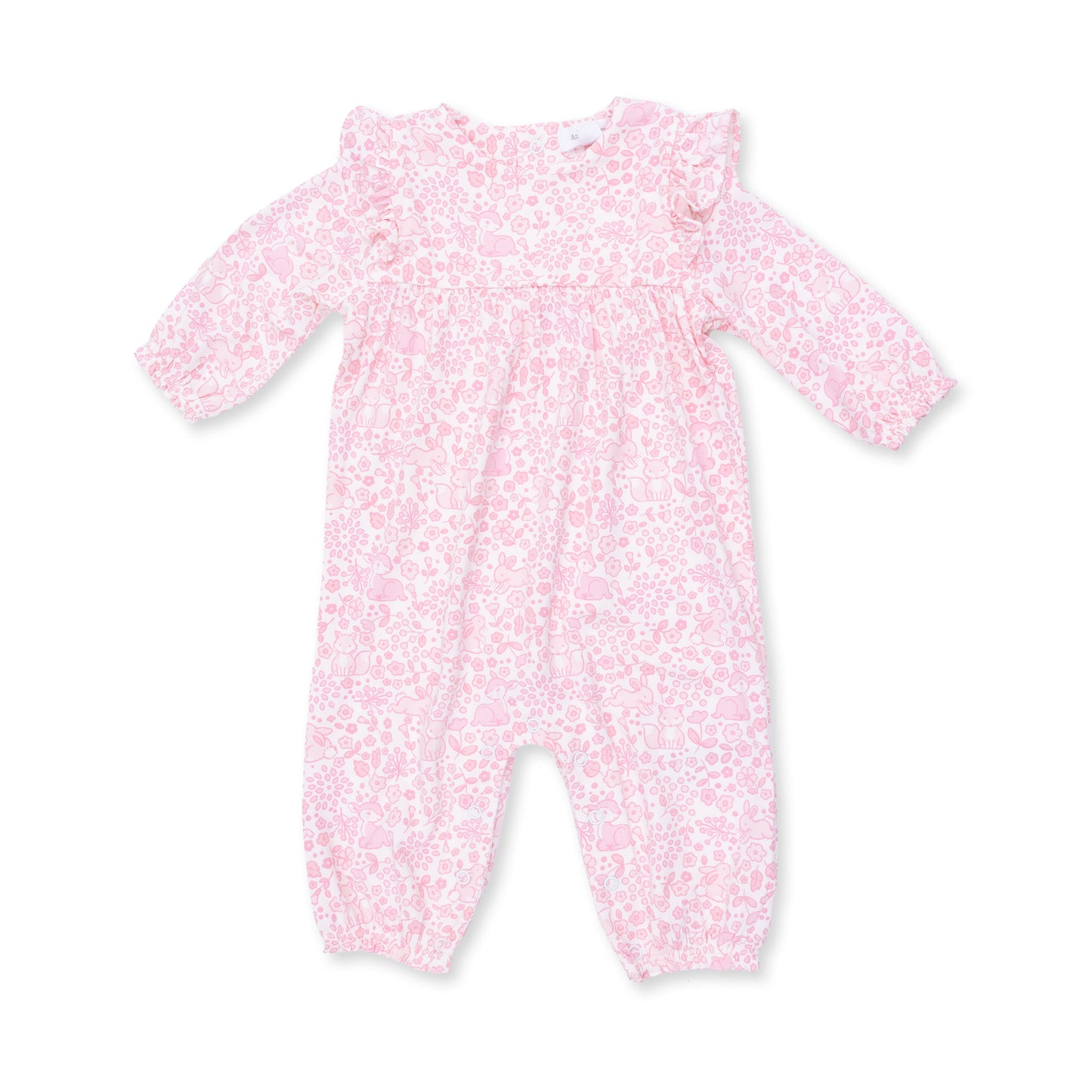 Baby Woodland - Ruffle Sleeve Snap Romper