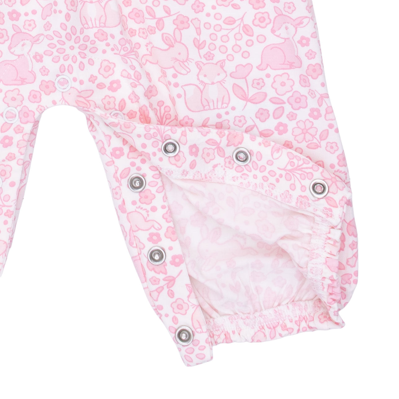 Baby Woodland - Ruffle Sleeve Snap Romper