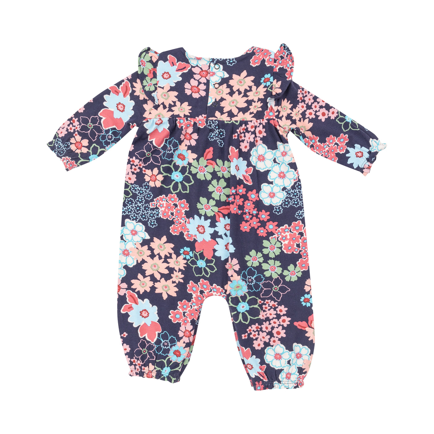 Ruffle Sleeve Romper - Japonisme Blossom Floral-Angel Dear