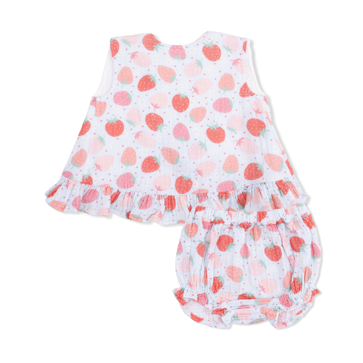 Strawberry Bliss - Ruffle Back Top & Bloomer-Angel Dear