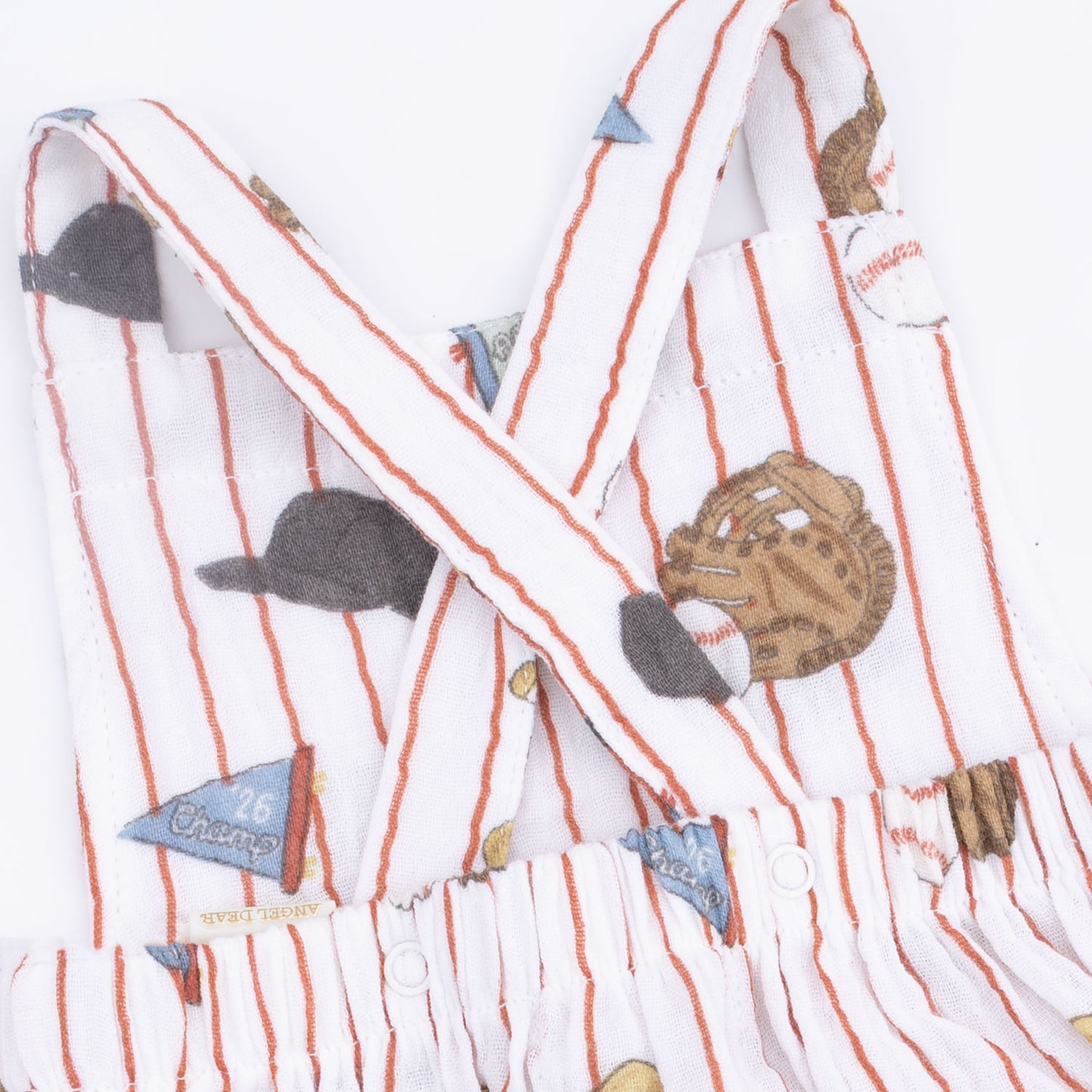 Vintage Baseball Stripe - Retro Sunsuit-Angel Dear