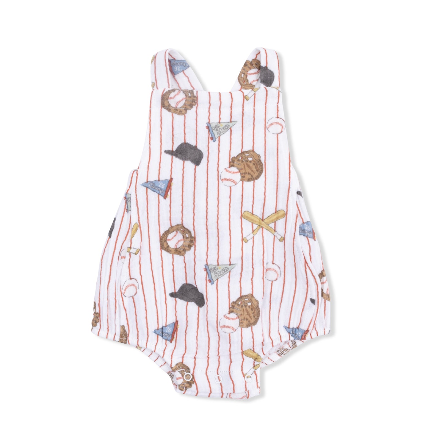 Vintage Baseball Stripe - Retro Sunsuit-Angel Dear