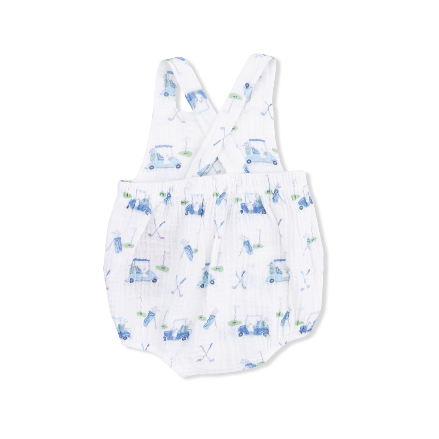 Baby Golf Carts Blue - Retro Sunsuit-Angel Dear