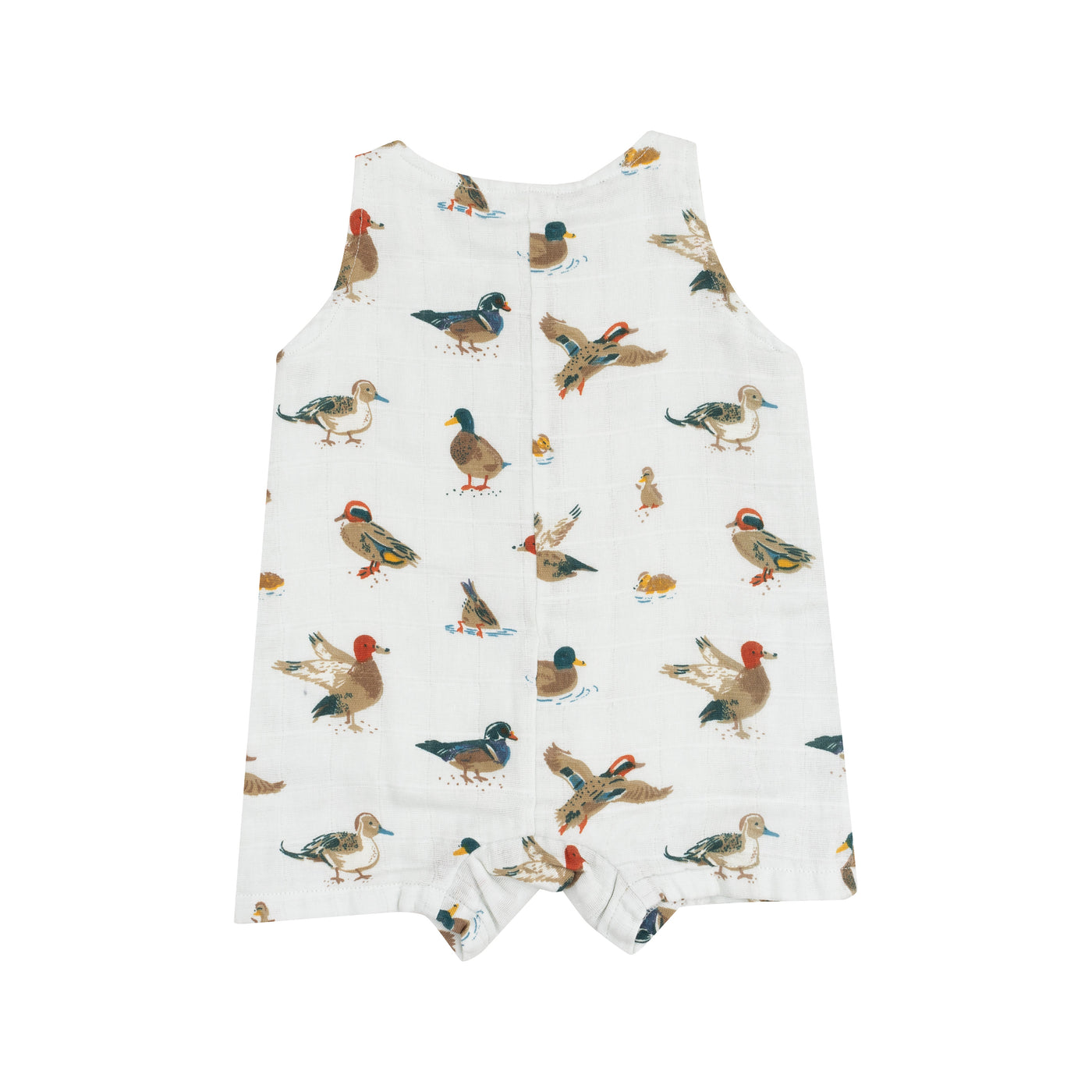 Sleeveless Shortie Romper - Ducks