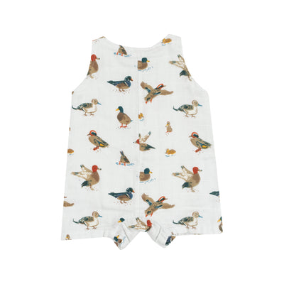 Sleeveless Shortie Romper - Ducks