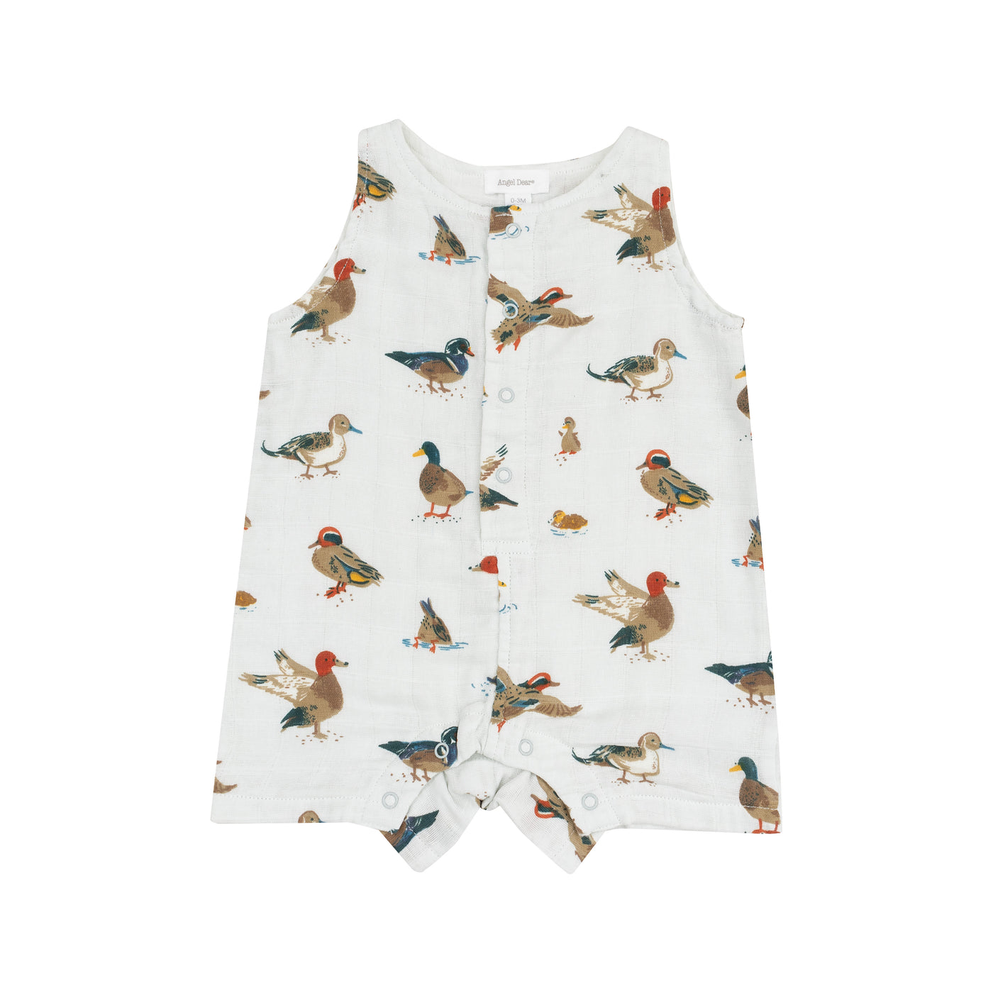 Sleeveless Shortie Romper - Ducks