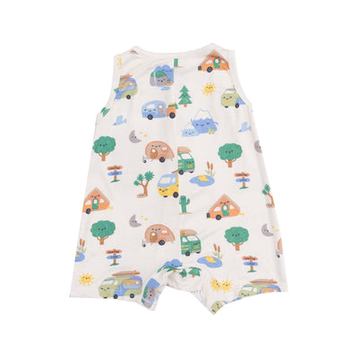 Sleeveless Shortie Romper - Friendly Campers