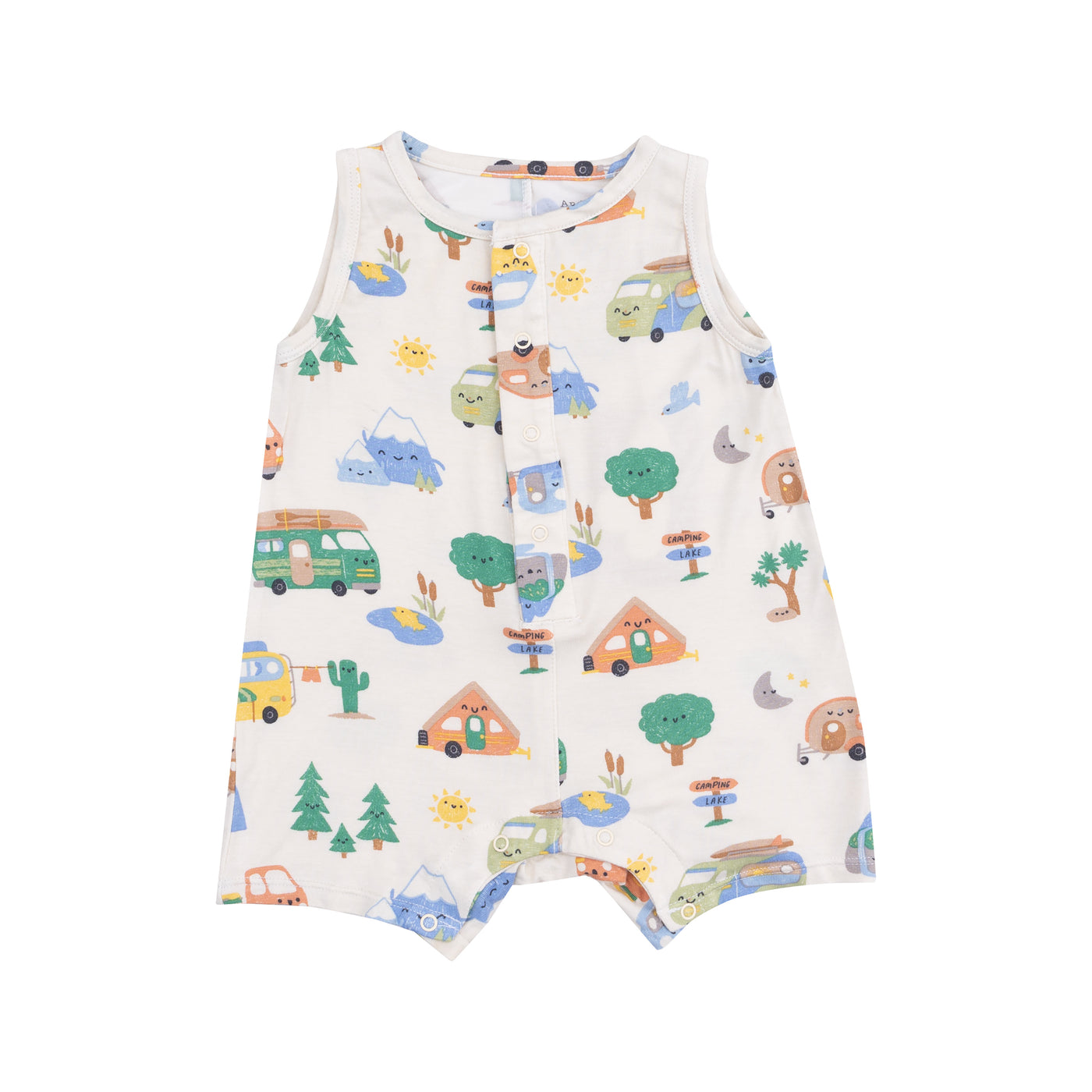 Sleeveless Shortie Romper - Friendly Campers